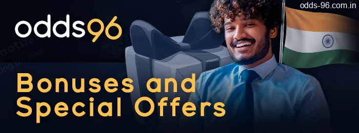 Odds96 Bonuses and Special Offers: Deposit Bonus, Free spins, Freebets