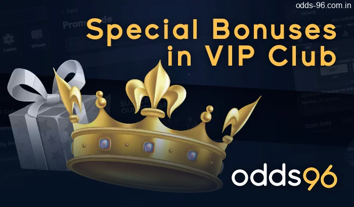 Special bonuses in Odds96 Vip Club: cashback and rank bonus