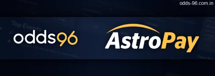 Logo of AstroPay - one of the services to make a deposit at Odds96