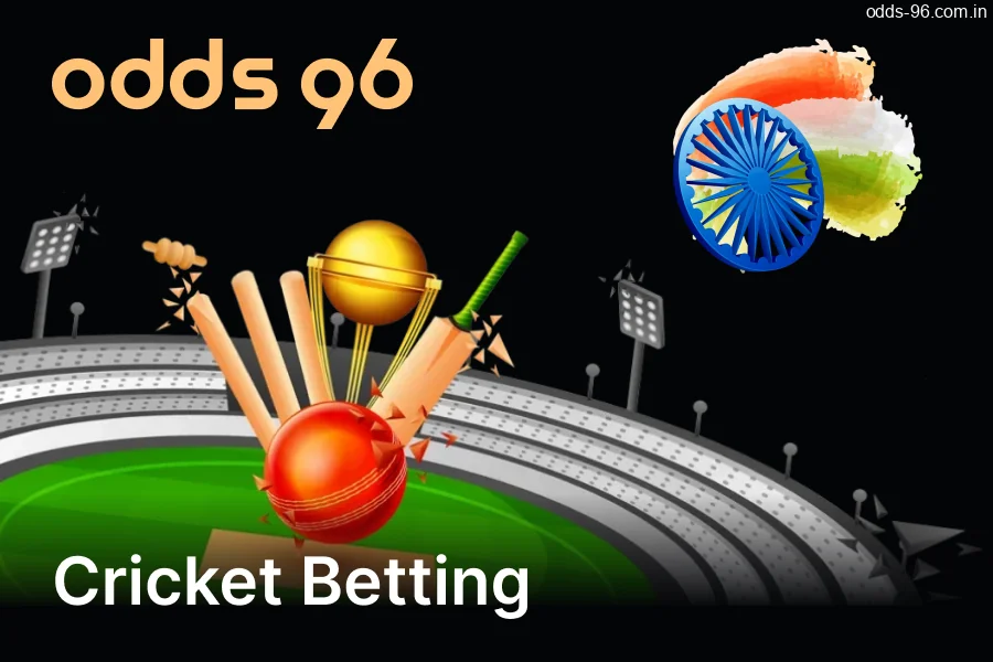 Betting on cricket on the Odds96 website