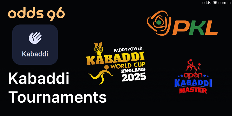 Kabaddi tournaments on the Odds96 website