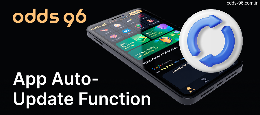The auto-update function of the android Odds96 app