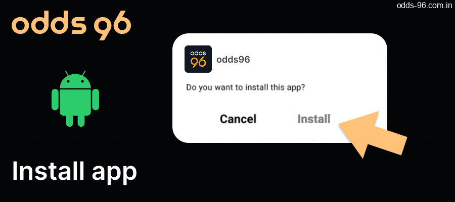 Tap Install to complete the installation of the 0dds96