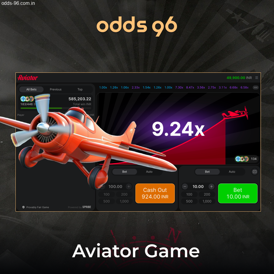 Odds96 Aviator real money game