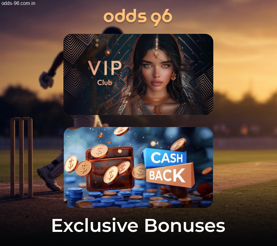 Exclusive rewards in the Odds96 VIP loyalty club