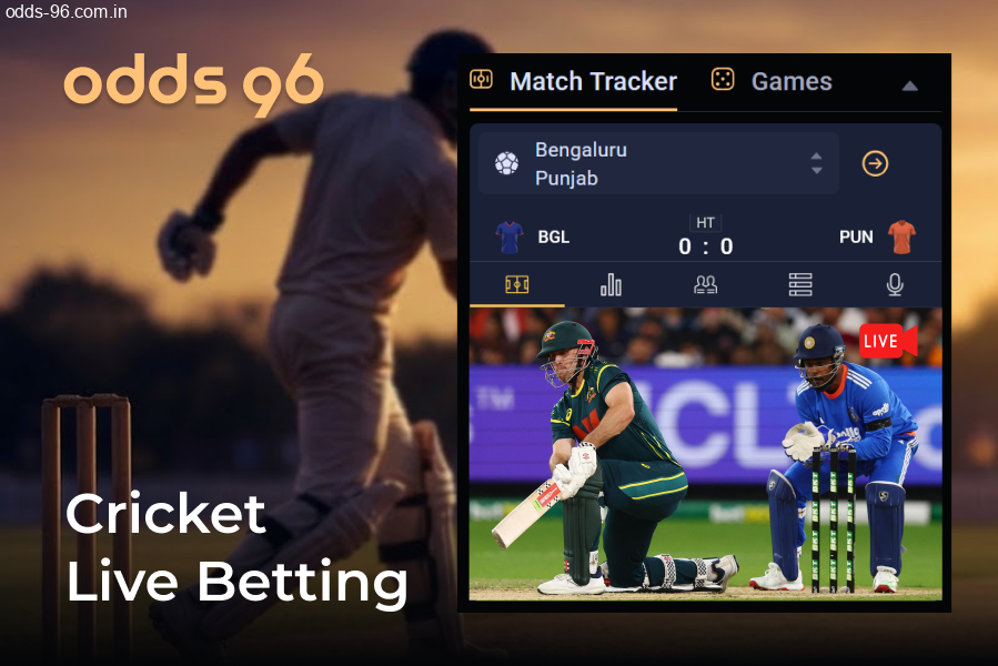 Odds96 live cricket betting and real time odds