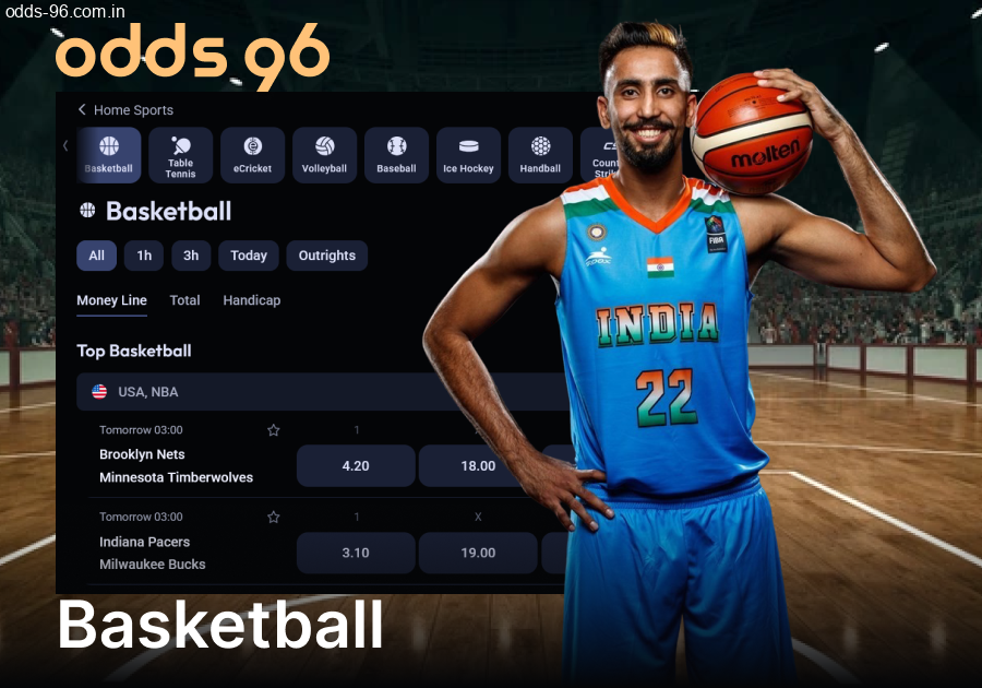 Basketball and NBA high stakes at Odds96
