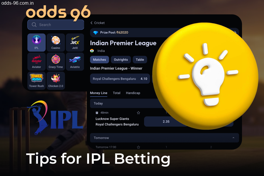 Odds96 IPL title race betting lines and tips