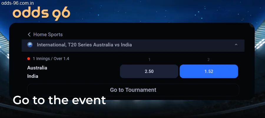 Choosing Odds96 Kabaddi betting options