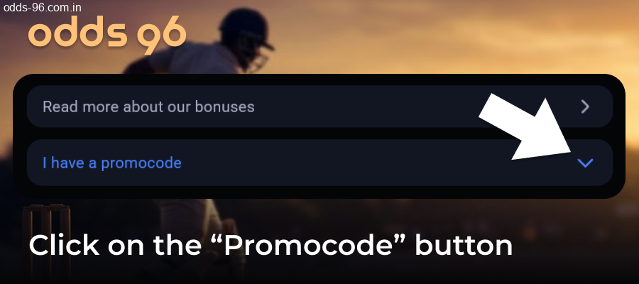Clicking promote button on Odds96