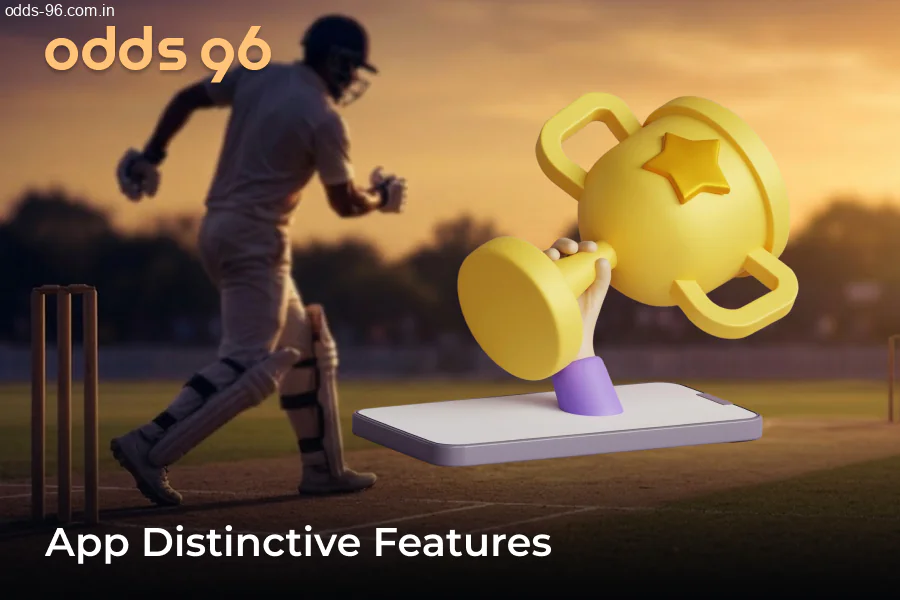 Distinctive features of the Odds96 mobile app