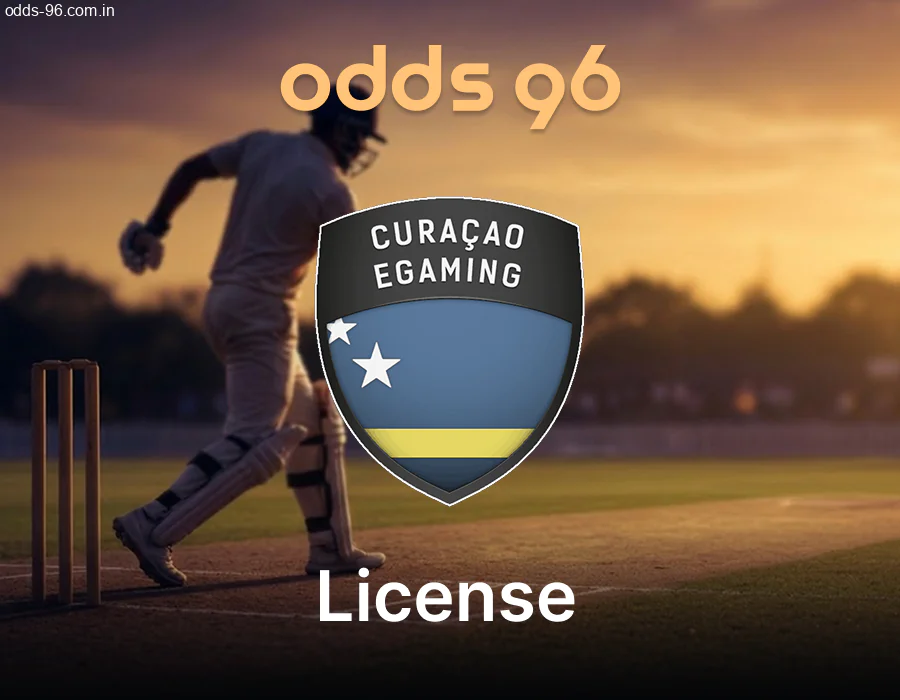 Legal status and Curacao license of Odds96